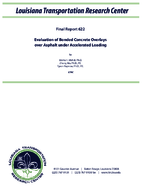 Evaluation of Bonded Concrete Overlays over Asphalt under Accelerated Loading