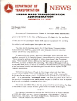 Department of Transportation News Urban Mass Transportation Administration UMTA 7332