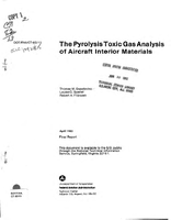 The Pyrolysis Toxic Gas Analysis of Aircraft Interior Materials