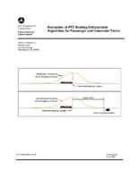 Evaluation of PTC Braking Enforcement Algorithms for Passenger and Commuter Trains