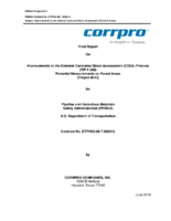 Final Report on Improvements to the External Corrosion Direct Assessment ECDA Process WP  360 Potential Measurements on Paved Areas Project 243