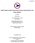 NJDOT Highway Safety Improvement Program Implementation Plan Covering 2021