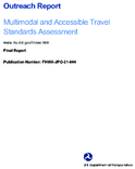 Multimodal and Accessible Travel Standards Assessment  Outreach Report