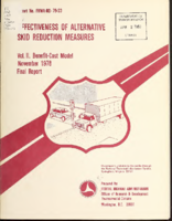 Effectiveness of Alternative Skid Reduction Measures Volume II BenefitCost Model