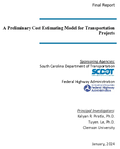 A Preliminary Cost Estimating Model for Transportation Projects