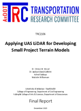 Applying UAS LiDAR for Developing Small Project Terrain Models