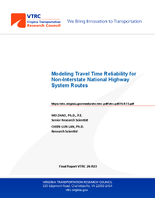 Modeling Travel Time Reliability for NonInterstate National Highway System Routes