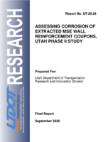 Assessing Corrosion of Extracted MSE Wall Reinforcement Coupons Utah Phase II Study