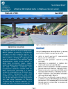 Technical Brief Utilizing 3D Digital Data in Highway Construction