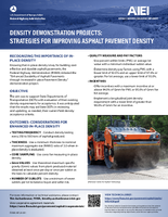 Density Demonstration Projects Strategies for Improving Asphalt Pavement Density