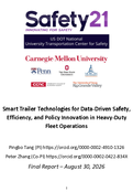 Smart Trailer Technologies for DataDriven Safety Efficiency and Policy Innovation in HeavyDuty Fleet Operations