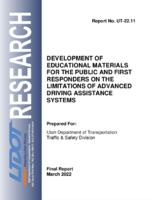 Development of Educational Materials for the Public and First Responders on the Limitations of Advanced Driving Assistance Systems