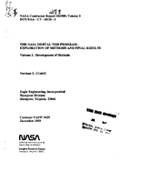 The NASA Digital VGH Program  Exploration of Methods and Final Results Volume I  Development of Methods
