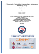 Cybersecurity Testbed for Connected and Autonomous Vehicles CAVs