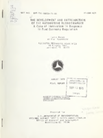 The development and introduction of the automotive turbocharger  a case of innovation in response to fuel economy regulation  final report