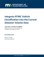 Integrate RTMC Vehicle Classification Into the Current Detector Volume Data