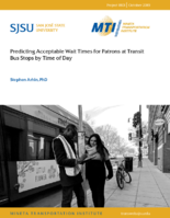 Predicting Acceptable Wait Times for Patrons at Transit Bus Stops by Time of Day