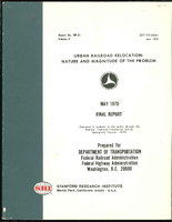 Urban Railroad Relocation Nature and Magnitude of the Problem Volume 4