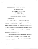 Deputy Secretary of Transportation Mortimer Downey Speeches September 2000