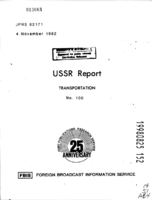 USSR Report Transportation No 100