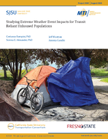 Studying Extreme Weather Event Impacts for TransitReliant Unhoused Populations