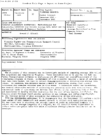 Virginia ridesharing statistics  methodologies for determining carpooler and vanpool average life bases and the average fuel economy of commuter vehicles