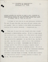Remarks Prepared for Delivery by Alan S Boyd Secretary of Transportation before the 30th Anniversary Convention of the Communications Workers of America