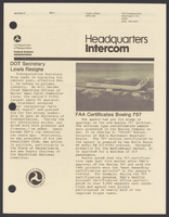 FAA Headquarters Intercom JanuaryJune 1983
