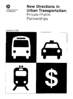 New Directions in Urban Transportation PrivatePublic Partnerships