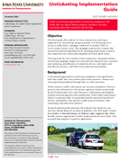 Unticketing An UpsideDown Approach to Speed Compliance Tech Transfer Summary