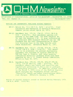 Office of Hazardous Materials Newsletter MarchApril 1973