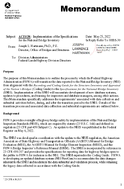 Action Implementation of the Specifications for the National Bridge Inventory