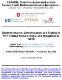 Experimentation Demonstration and Testing of PNT Related Threats Risks and Mitigations to HATS