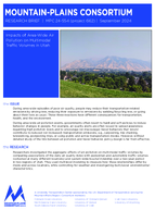Impacts of AreaWide Air Pollution on Multimodal Traffic Volumes in Utah Research Brief