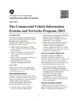 The Commercial Vehicle Information Systems and Networks Program 2013