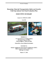 Hazardous material transportation safety and security field operational test final evaluation plan  executive summary