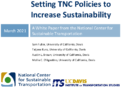 Setting TNC Policies to Increase Sustainability