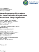 Gene Expression Biomarkers for Neurobehavioral Impairment From Total Sleep Deprivation