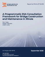 A Programmatic ESA Consultation Framework for Bridge Construction and Maintenance in Illinois