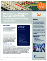 Integrated corridor management ICM knowledge and technology transfer KTT