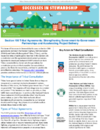 Successes in Stewardship  Section 106 Tribal Agreements Strengthening GovernmenttoGovernment Partnerships and Accelerating Project Delivery