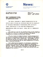 Memo of Understanding Unites UMTA Administration in Aging in Transportation Effort