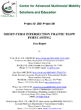 ShortTerm Intersection Traffic Flow Forecasting