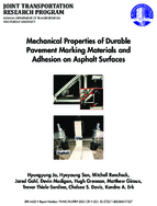 Mechanical Properties of Durable Pavement Marking Materials and Adhesion on Asphalt Surfaces