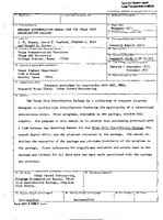 Program Documentation Manual for the Texas Trip Distribution Package
