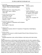 Improved Signalized Intersection Performance Using Computer Vision and Artificial Intelligence