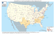Estimated FAF Flow for Trucks Passing Through Florida on National Highway System 2017