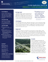 Median UTurn Intersection  Corridor Applications Detroit MI