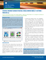 Federal Highway Administration FHWA Driver Model Platform  Version 06  fact sheet