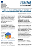 Findings From a Preliminary Review of Switching Operations Training Needs